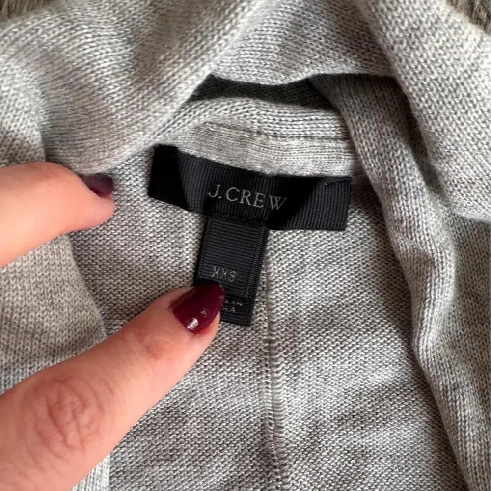 Jcrew grey long sleeve cardigan
